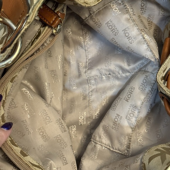 Michael Kors brown satchel Top Handle tote‎ handbag - Picture 7 of 10